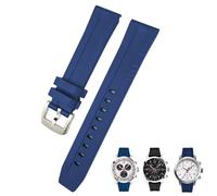 KCHSRKHXC 19mm 20mm Watchband for suitable for TISSOT T114417 T114 Soft Rubber Silicone Watch Strap Butterfly Clasp Waterproof Sport Bracelets