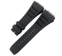 KCHSRKHXC 19mm rubber watchband replacement for richard mille rm035 011 055 030 black white red metal interface watch strap Origin China