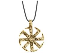 KCHSRKHXC 1pc Pirate Rune Necklace Unisex Cool Choker Stylish Neck Jewelry Chunky Beaded