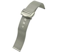 KCHSRKHXC 20mm 316L Stainless Steel Watchband for Pagani suitable for TISSOT Omega 300 Watch Strap Woven Metal Bracelets
