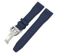 KCHSRKHXC 22mm Soft FluororubberWatchbands For IWC Portofino Natural Rubber 21mm 20mm Watch Strap