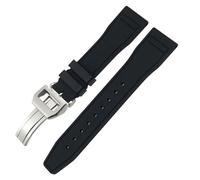 KCHSRKHXC 22mm Soft FluororubberWatchbands For IWC Portofino Natural Rubber 21mm 20mm Watch Strap