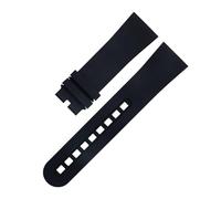 KCHSRKHXC 23.0Mm Fluorous Rubber Soft Watch Band For Blancpain Strap Fifty Fathoms 5000 5015 Black Belt Bracelets Replacement