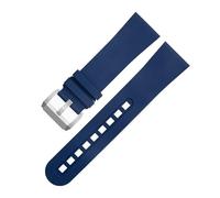 KCHSRKHXC 23.0Mm Fluorous Rubber Soft Watch Band For Blancpain Strap Fifty Fathoms 5000 5015 Black Belt Bracelets Replacement