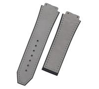 KCHSRKHXC 25mm*19mm Quality Watch Band Rubber Leather Strap Compatible With WatchBand 22mm Folding Buckle Accessories