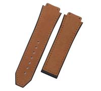KCHSRKHXC 25mm*19mm Quality Watch Band Rubber Leather Strap Compatible With WatchBand 22mm Folding Buckle Accessories