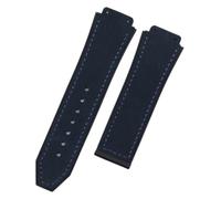 KCHSRKHXC 25mm*19mm Quality Watch Band Rubber Leather Strap Compatible With WatchBand 22mm Folding Buckle Accessories