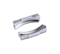 KCHSRKHXC 2pcs 20mm Curved End Link Endlink Just for Watchband for Submariner Watch Band Rubber Leather Strap Seamless Connection (Color : Gold, Size : 20mm)