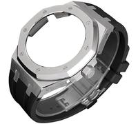 KCHSRKHXC 4rd Gen Kit for GA2100 GA-2100 GA2110 Metal Watch Case Fluorine Rubber Strap Stainless Steel Bezel Rubber Sport Watchband Watch Strap