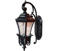 KCHSRKHXC Aluminum Outdoor Patio Wall Lamp Ip65 Waterproof Sconce with High Light Transmission E27 Simple Design Bronze