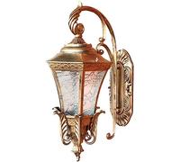 KCHSRKHXC Aluminum Outdoor Patio Wall Lamp Ip65 Waterproof Sconce with High Light Transmission E27 Simple Design Bronze