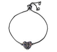 KCHSRKHXC blank angel wing multicolor cubic zirconia adjustable zirconia zipper chain women jewelry