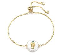 KCHSRKHXC boys and girls family slider chain natural shell cubic zirconia charm women fashion jewelry