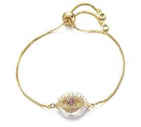 KCHSRKHXC boys and girls family slider chain natural shell cubic zirconia charm women fashion jewelry