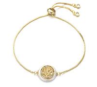 KCHSRKHXC boys and girls family slider chain natural shell cubic zirconia charm women fashion jewelry