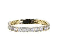 KCHSRKHXC bracelets for womens women jewelry 16cm 18cm 20cm 3 sizes cubic zirconia cluster tennis platinum plated 16cm