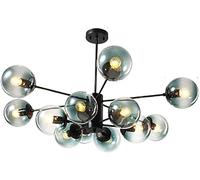 KCHSRKHXC Brass Sputnik Chandeliers 6 Lights Industrial Rustic Mid Century Ceiling Light Fixtures Pendant Light Compatible with Living Room Bedroom Dining Room Bar Restaurant Adjustable Chandeliers