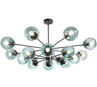 KCHSRKHXC Brass Sputnik Chandeliers 6 Lights Industrial Rustic Mid Century Ceiling Light Fixtures Pendant Light Compatible with Living Room Bedroom Dining Room Bar Restaurant Adjustable Chandeliers