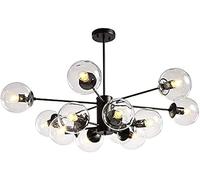 KCHSRKHXC Brass Sputnik Chandeliers 6 Lights Industrial Rustic Mid Century Ceiling Light Fixtures Pendant Light Compatible with Living Room Bedroom Dining Room Bar Restaurant Adjustable Chandeliers