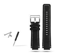KCHSRKHXC Canvas watchband Men Suitable for Compass T2N720 T2N721 T2N739 Nylon Watch Band 24x16mm (Color : Green White Black, Size : 24-16mm)
