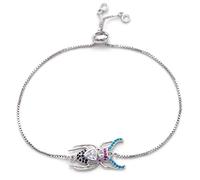 KCHSRKHXC charm unique fashion multi-pave cubic zirconia adjustable chain, men and women jewelry