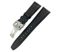 KCHSRKHXC Cowhide Watchband for IWC Portuguese Portofino Pilot Genuine Leather 20mm 21mm 22mm Watch Strap Spherical Buckle (Color : Preto, Size : 20mm)