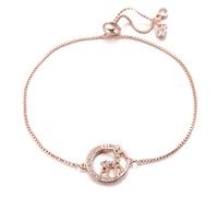 KCHSRKHXC cute elk deer charm animal jewelry slider chain cubic zirconia round for woman child