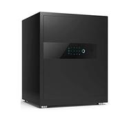 KCHSRKHXC Deluxe Biometric Fingerprint Smart Touch Screen Fireproof Safe for Home Office Hotel, Black