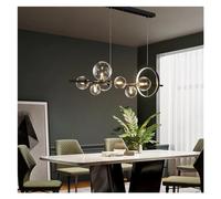 KCHSRKHXC Dining Table Glass Ball Chandelier Bubble Lamp Shade Indoor Led Lighting Ring Light for Kitchen Home Decoration
