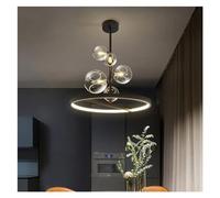 KCHSRKHXC Dining Table Glass Ball Chandelier Bubble Lamp Shade Indoor Led Lighting Ring Light for Kitchen Home Decoration