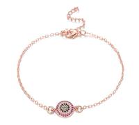 KCHSRKHXC exquisite evil eye charm multi cubic zirconia chain link for women ladies fashion jewelry birthday gift