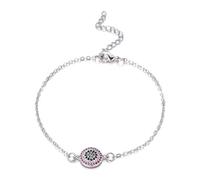 KCHSRKHXC exquisite evil eye charm multi cubic zirconia chain link for women ladies fashion jewelry birthday gift