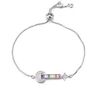 KCHSRKHXC fashionable unique moon and star guitar couple charm cubic zirconia ladies adjustable wedding jewelry