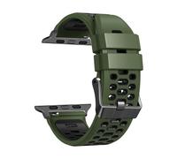 KCHSRKHXC FKM Rubber Watch Band For Band Ultra 1 2 49MM Replacement Watch Accessories Wristband 9 8 7 6 5 4 SE Series 45mm 44mm 42mm Straps