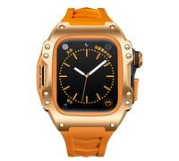 KCHSRKHXC For Band 44mm 45mm Titanium Alloy Protective Case For iWatch S9 8 7 6 5 4 Modified Watch Strap