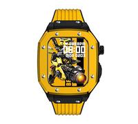 KCHSRKHXC For band series 7 Alloy Watch Case 44mm 42mm 45mm Silicone Strap Metal Frame Modification Mod Kit