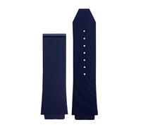 KCHSRKHXC for Big Bang Silicone Watch Band 26mm*19mm 25mm*17mm Waterproof Watch Strap Watch Rubber Watch Bracelet (Color : 2 Black-No Buckle, Size : 25-17mm)