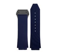 KCHSRKHXC for Big Bang Silicone Watch Band 26mm*19mm 25mm*17mm Waterproof Watch Strap Watch Rubber Watch Bracelet (Color : 2 Black-No Buckle, Size : 25-17mm)