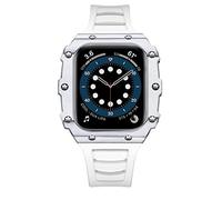 KCHSRKHXC For Case Luxury Metal Strap Modification Kit Set 38 40 41 42 44 45mm Watchband Compatible With iWatch 7 6 5 4 3 2 SE