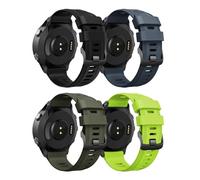 KCHSRKHXC For Instinct Watch Bands/Forerunner 955 Watch Band,22mm Soft Silicone Straps For Forerunner 945/Instinct 2/Forerunner 935/Forerunner 965 (4 Packs)