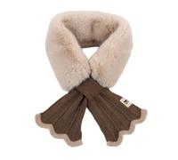 KCHSRKHXC Furry Scarf For Women - Neck Warmer Plush Thick Scarf | Comfortable Neck Scarf Women's Scarf Winter, Super Soft Winter Scarf With Knitted Fishtail Design For Cold Weather