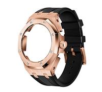 KCHSRKHXC GA2100 5rd Model Home Oak Metal Bezel Silicone Strap Simple In-one Watch Bands For GA2100/2110 Accessories