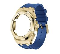 KCHSRKHXC GA2100 5rd Model Home Oak Metal Bezel Silicone Strap Simple In-one Watch Bands For GA2100/2110 Accessories