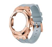 KCHSRKHXC GA2100 5rd Model Home Oak Metal Bezel Silicone Strap Simple In-one Watch Bands For GA2100/2110 Accessories
