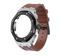 KCHSRKHXC GA2100 5rd Model Home Oak Metal Bezel Silicone Strap Simple In-one Watch Bands For GA2100/2110 Accessories