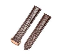 KCHSRKHXC Genuine Leather Band Alligator For Omega 300,300M,600,007 Watch Strap 18mm To 24mm Crocodile Leather Strap For Men's And Women's
