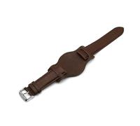 KCHSRKHXC Genuine Leather Watch Strap Band 18mm 20mm 22mm Vintage Watchband With Mat Black Brown Coffee Wrist Bracelets For Men Watches