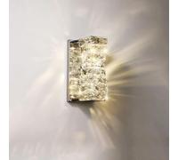 KCHSRKHXC High-Grade Crystal Cylindrical Wall Lamps - Elegant Modern Decor for Living Room & Corridor, Wall-Mounted Decorative Lighting Fixtures, Luxury Home Accent