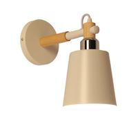KCHSRKHXC Indoor Small Wall Lamp, Minimalist Background Lights, Nordic Living Room Mounted Light Fixtures, Bedside Corridor Lighting with Wood Decoration for Bedroom Stud