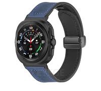 KCHSRKHXC Leather Silicone Bracelet for Galaxy Watch Ultra 47mm Magnetic Band Sports Strap for Watch ULTRA7 47mm NO Gaps Watchbands